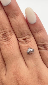 1.17ct | Rustic Shield Shape Rose Cut Diamond - Modern Rustic Diamond