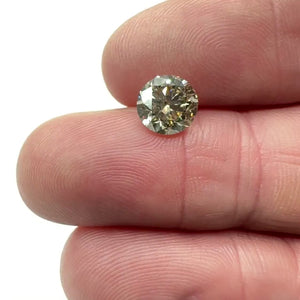 2.00ct | Light Brown VVS Round Shape Brilliant Cut Diamond - Modern Rustic Diamond