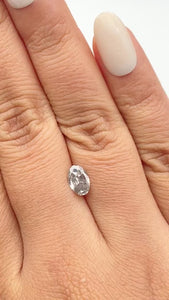 0.71ct | Salt & Pepper Oval Shape Brilliant Cut Diamond - Modern Rustic Diamond