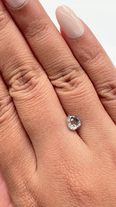 1.16ct | Salt & Pepper Pear Shape Rose Cut Diamond - Modern Rustic Diamond