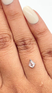 0.50ct | Rustic  Kite Shape Step Cut Diamond - Modern Rustic Diamond