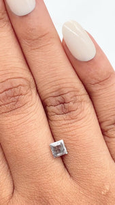 0.62ct | Salt & Pepper Lozenge Shape Step Cut Diamond - Modern Rustic Diamond