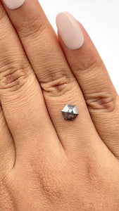 0.90ct | Rustic  Hexagon Shape Rose Cut Diamond - Modern Rustic Diamond