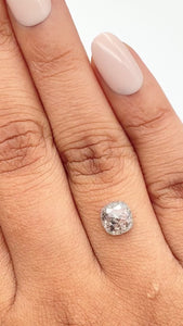 1.10ct | Rustic Cushion Shape Rose Cut Diamond - Modern Rustic Diamond