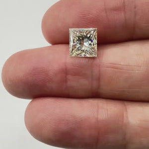 3.21ct | L/VS2 Princess Shape Brilliant Cut Diamond (GIA) - Modern Rustic Diamond