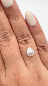 1.71ct | Rustic  Pear Shape Rose Cut Diamond - Modern Rustic Diamond