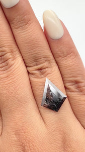 3.93ct | Rustic Kite Shape Rose Cut Diamond - Modern Rustic Diamond