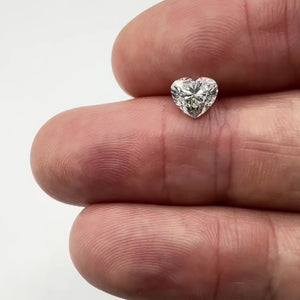 1.50ct | J/SI1 Heart Shape Brilliant Cut Diamond (GIA) - Modern Rustic Diamond
