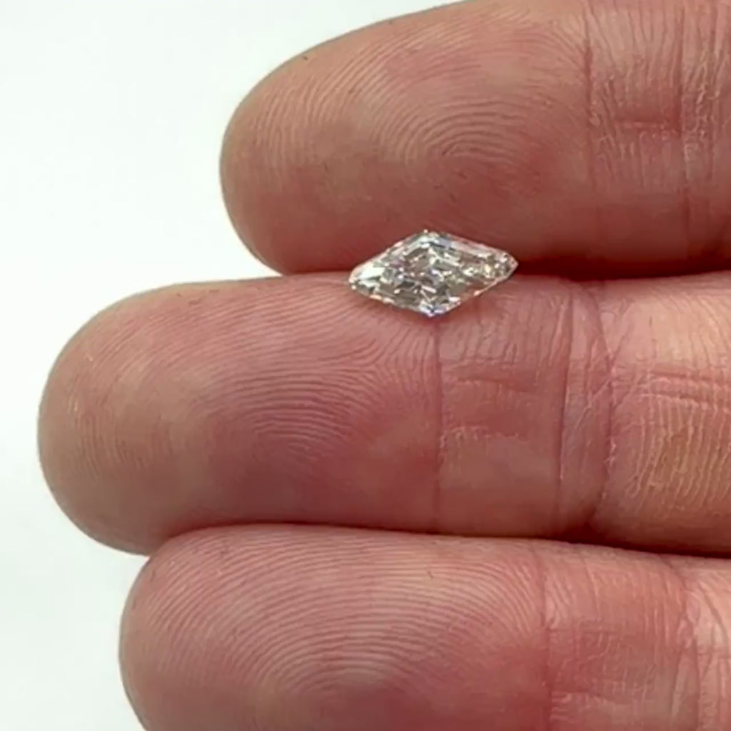 1.00ct | H/VVS1 Lozenge Shape Step Cut Diamond (GIA) - Modern Rustic Diamond