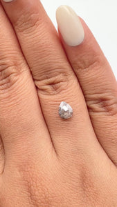 0.91ct | Rustic  Pear Shape Rose Cut Diamond - Modern Rustic Diamond