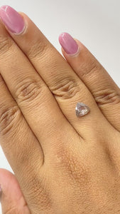 0.72ct | Salt & Pepper Triangular Shape Rose Cut Diamond - Modern Rustic Diamond