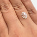 1.13ct | Light Color VVS Oval Shape Rose Cut Diamond - Modern Rustic Diamond