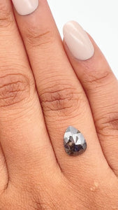 1.50ct | Rustic  Pear Shape Rose Cut Diamond - Modern Rustic Diamond