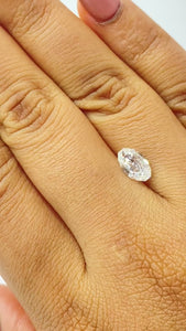 1.60ct | D/SI1 Oval Shape Step Cut Diamond (GIA) - Modern Rustic Diamond