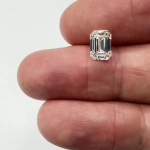 2.01ct | J/VVS1 Emerald Shape Brilliant Cut Diamond (GIA) - Modern Rustic Diamond