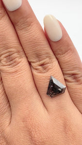 2.25ct | Rustic Shield Shape Rose Cut Diamond - Modern Rustic Diamond