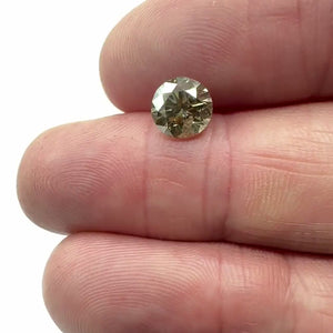 1.50ct | Champagne SI Round Shape Brilliant Cut Diamond - Modern Rustic Diamond