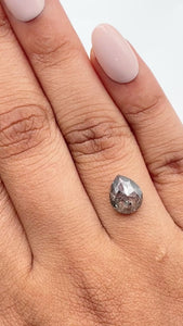 1.73ct | Rustic Pear Shape Rose Cut Diamond - Modern Rustic Diamond