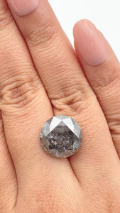 12.06ct | Rustic  Round Shape Brilliant Cut Diamond - Modern Rustic Diamond