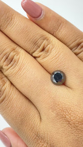 2.58ct | Black Round Shape Brilliant Cut Diamond - Modern Rustic Diamond
