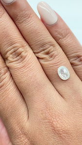 1.29ct | Salt & Pepper Oval Shape Rose Cut Diamond - Modern Rustic Diamond