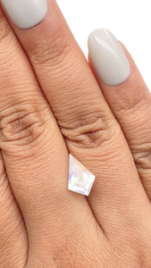 1.62ct |  Kite Shape Step Cut Moonstone - Modern Rustic Diamond