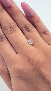 1.18ct | Light Brown VVS Cushion Shape Old Mine Cut Diamond - Modern Rustic Diamond