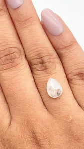 2.06ct | Rustic  Pear Shape Rose Cut Diamond - Modern Rustic Diamond