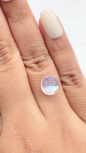 2.98ct |  Round Shape  Moonstone - Modern Rustic Diamond
