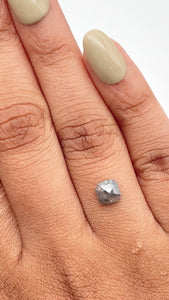 0.85ct | Rustic  Emerald Shape Rose Cut Diamond - Modern Rustic Diamond