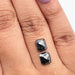 1.98cttw | Black Cushion Shape Rose Cut Diamond Matched Pair - Modern Rustic Diamond