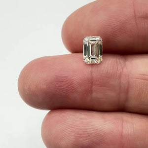 1.52ct | M/VVS2 Emerald Shape Brilliant Cut Diamond (GIA) - Modern Rustic Diamond