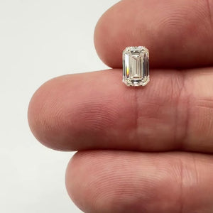 1.50ct | H/VS1 Emerald Shape Brilliant Cut Diamond (GIA) - Modern Rustic Diamond