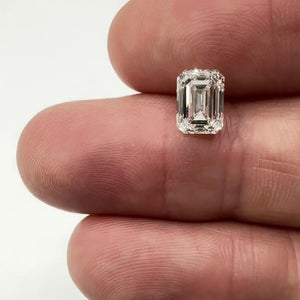 2.00ct | J/VS2 Emerald Shape Brilliant Cut Diamond (GIA) - Modern Rustic Diamond