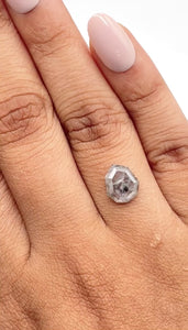 1.55ct | Rustic Pear Shape Rose Cut Diamond - Modern Rustic Diamond