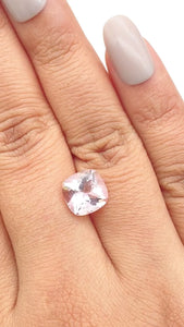 2.79ct |  Cushion Shape  Morganite - Modern Rustic Diamond