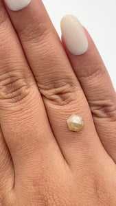 1.07ct | Rustic  Hexagon Shape Rose Cut Diamond - Modern Rustic Diamond