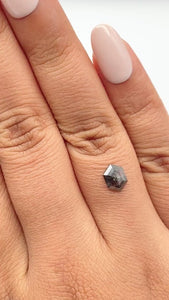0.77ct | Rustic  Hexagon Shape Rose Cut Diamond - Modern Rustic Diamond