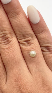 0.68ct | Rustic  Hexagon Shape Rose Cut Diamond - Modern Rustic Diamond