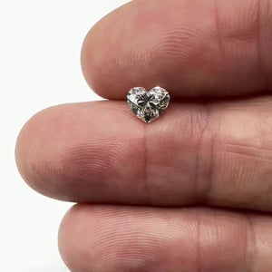 0.90ct | J/SI1 Heart Shape Brilliant Cut Diamond (GIA) - Modern Rustic Diamond