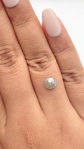 1.24ct | Rustic  Cushion Shape Rose Cut Diamond - Modern Rustic Diamond