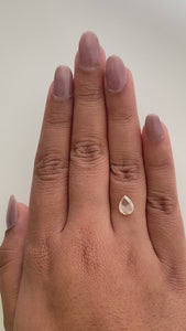 1.04ct | Champagne VS Pear Shape Rose Cut Diamond - Modern Rustic Diamond