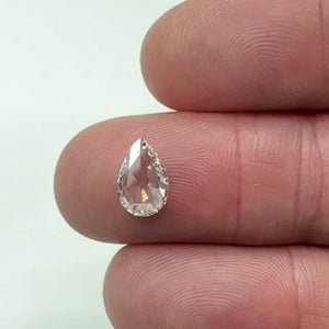 1.06ct | E/VS2 Pear Shape Rose Cut Diamond (GIA) - Modern Rustic Diamond