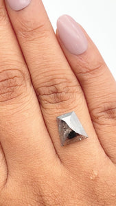 2.62ct | Rustic  Trapezoid Shape Rose Cut Diamond - Modern Rustic Diamond