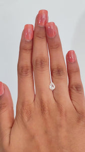 1.00ct | J/VVS2 Pear Shape Step Cut Diamond (GIA) - Modern Rustic Diamond