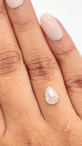 1.07ct | Rustic Pear Shape Rose Cut Diamond - Modern Rustic Diamond