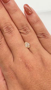 1.05ct | Champagne VS Oval Shape Step Cut Diamond - Modern Rustic Diamond