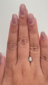 1.24ct | Salt & Pepper Oval Shape Brilliant Cut Diamond - Modern Rustic Diamond