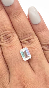 2.92ct |  Emerald Shape Step Cut Moonstone - Modern Rustic Diamond