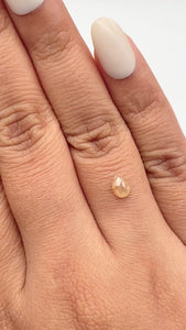 0.63ct | Rustic/ Pear Shape Rose Cut Diamond - Modern Rustic Diamond